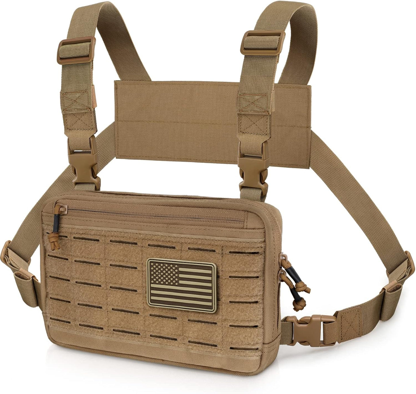 StonePeak Tactical Chest Rig + Utility Recon Pouch